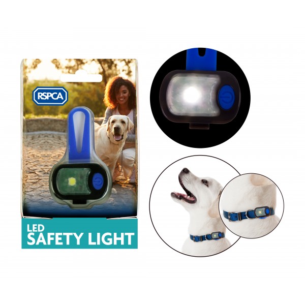 RECHARGEABLE FLASHING LED SAFTEY BLINKER FOR DOGS