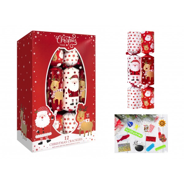 RSW Christmas 12 X 12" Santa & Reindeer Crackers