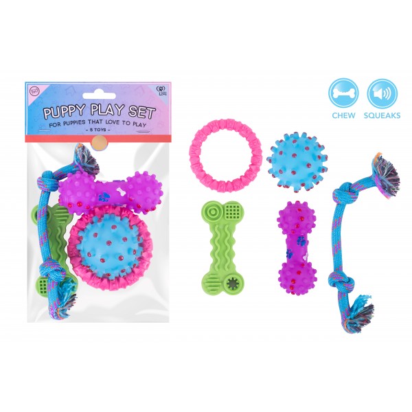 5 PIECE PUPPY PLAY PACK