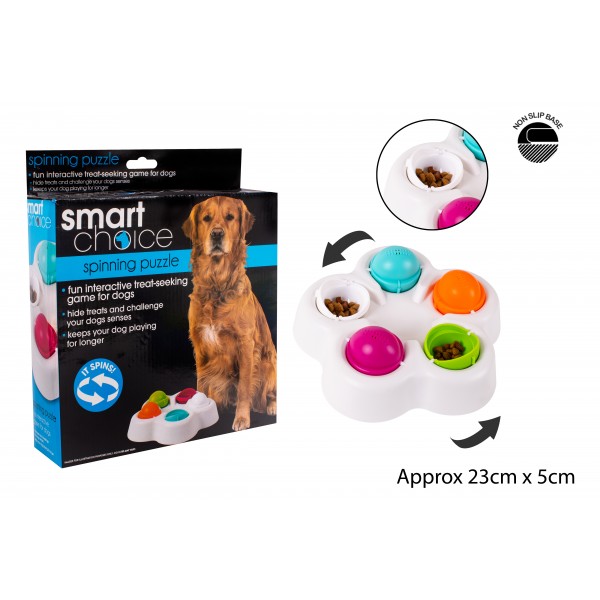 SPINNING PUZZLE TREAT GAME FOR DOGS