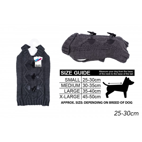 World of pets SMALL KNITTED DOG JUMPER