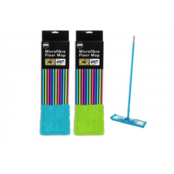 Brights Kitchenware MICROFIBRE FLOOR MOP 2 ASSORTED COLOURS