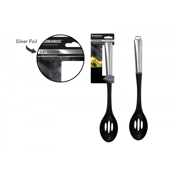 CookHouse PREMIUM SLOTTED SPOON WITH STAINLESS STEEL HANDLE