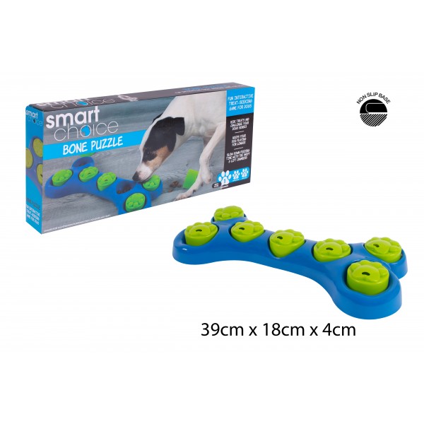 Smart Choice Bone Shaped Puzzle Treat Game For Dogs