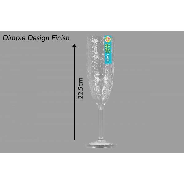 CHAMPAGNE PROSECCO DIMPLED FLUTE