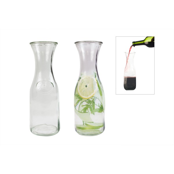 CARAFE WATER GLASS BOTTLE 1L