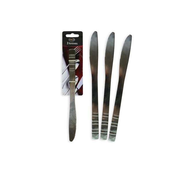 STAINLESS STEEL KNIVES 3 PACK