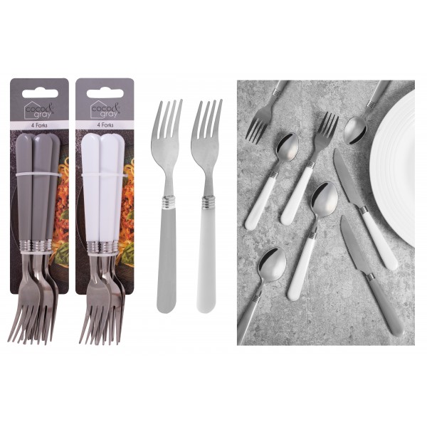 FORKS 4 PACK 2 ASSORTED COLOURS