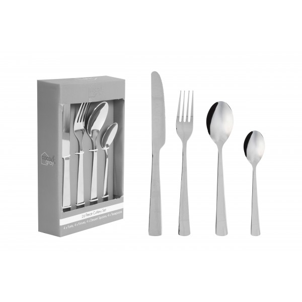 CUTLERY SET 16PC HAMMERED FINISH