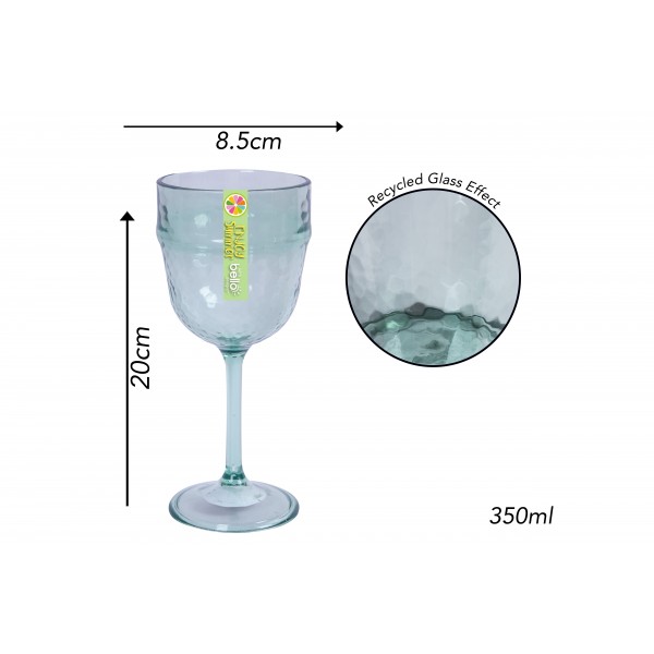 WINE GOBLET 350ML GLASS EFFECT DESIGN