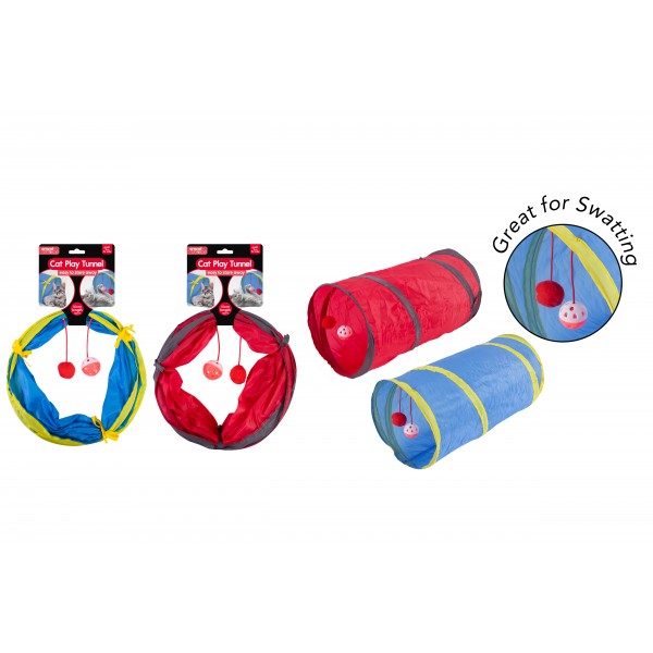 Smart Choice Cat Play Tunnel With Ball 2 Colours
