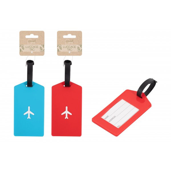 LUGGAGE TAGS  ASSORTED COLOURS