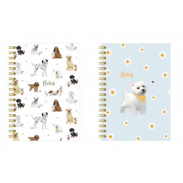 A5 NOTE BOOK  CATS AND DOGS DESIGN.