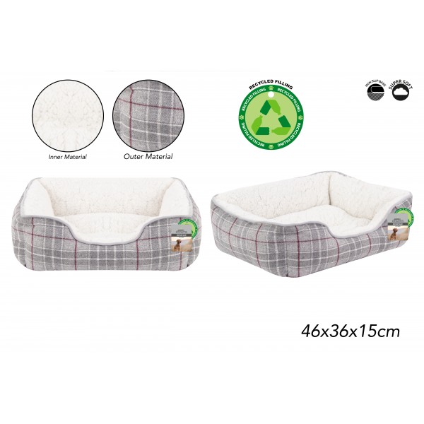 HERITAGE PET BED SMALL 46X36X15CM