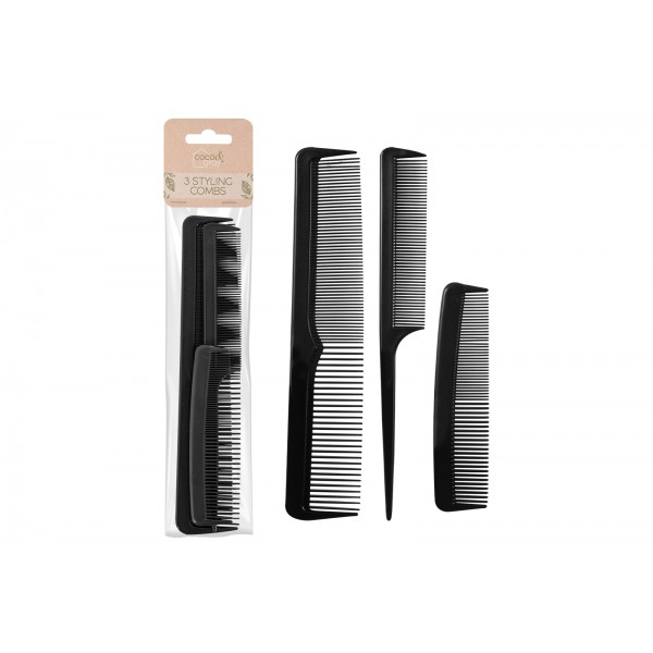 STYLING COMBS PACK OF 3