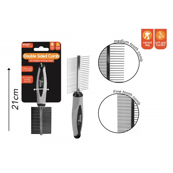 DOUBLE SIDED GROOMING COMB