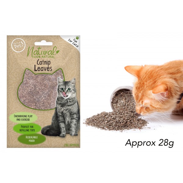 NATURAL CATNIP LEAVES IN RESEALABLE POUCH