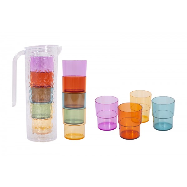 PITCHER WITH 4 TUMBLERS 1.6L