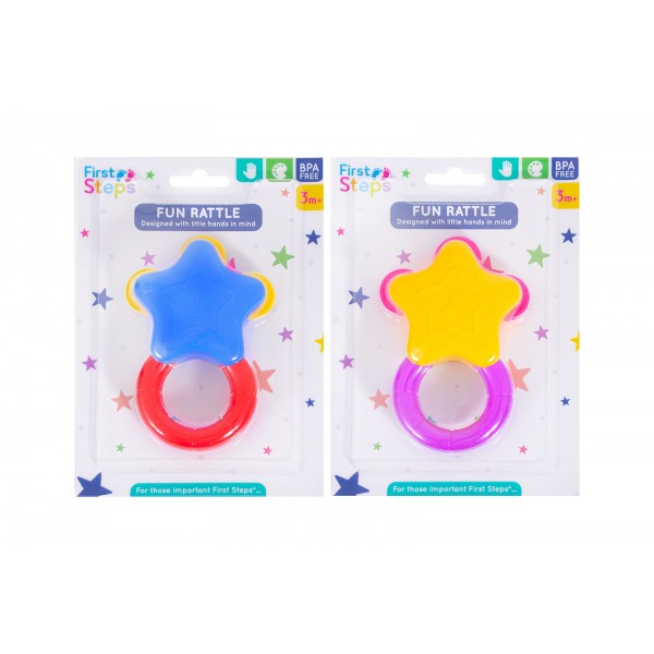 STAR RATTLE 2 ASSORTED COLOURS
