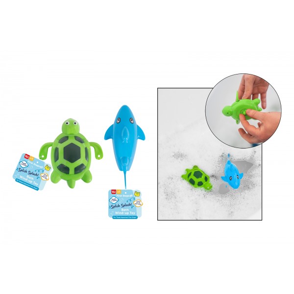 WIND UP BATH TOY 2 ASSORTED DESIGNS