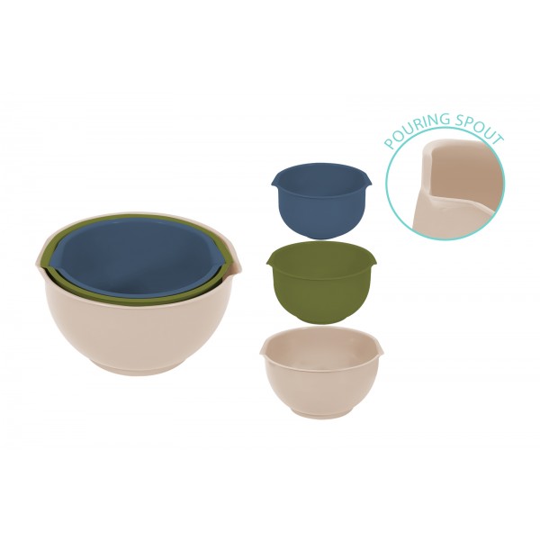 MIXING BOWL 3 PACK 3 ASSORTED COLOURS