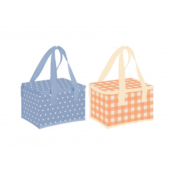 INSULATED LUNCH BAG - 2 ASSORTED DESIGNS