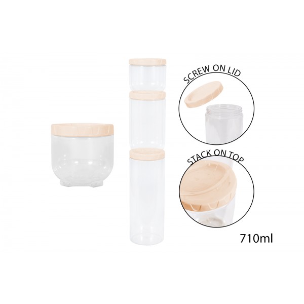 Spin&save Round Storage Canister 710ml