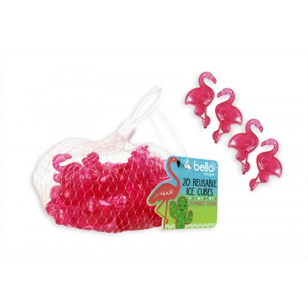 Pack of 20 Flamingo Reusable Ice Cubes AM2118