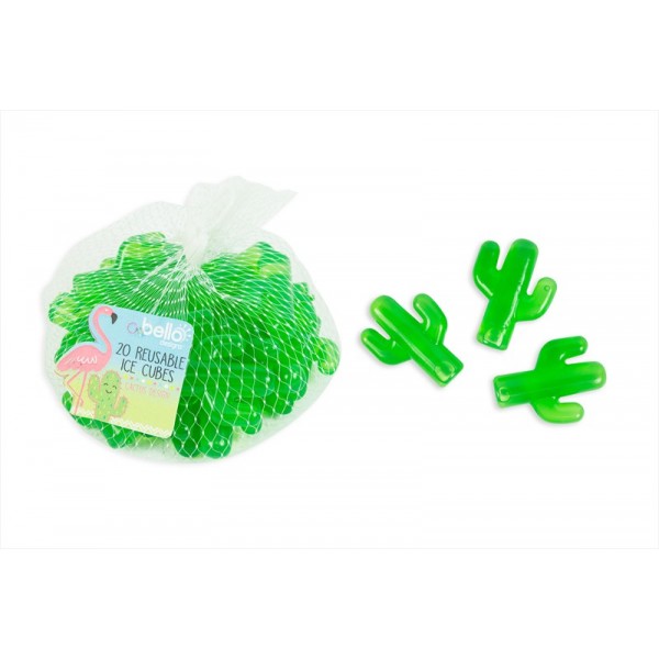 Cactus Shaped Reusable Ice Cubes Pack of 20 AM2119