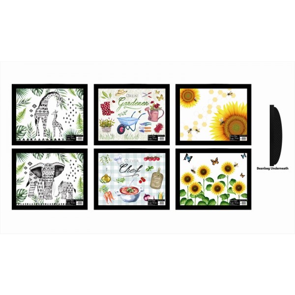 Adult Lap-Tray 44x34cm 6 Assorted Designs AM2460