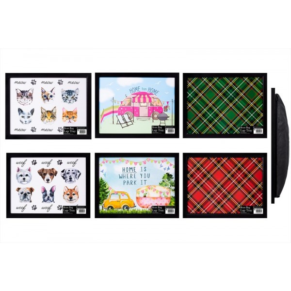 Adult Lap-Tray 44x34cm 6 Assorted Designs AM2461