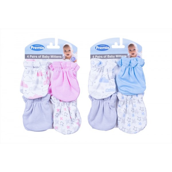 Mittens Four Pack Two Assorted Designs FS706