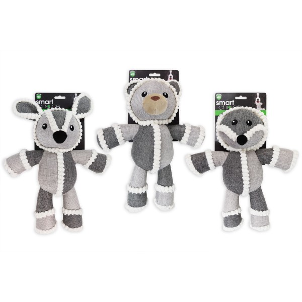 PLUSH TOY WITH SQUEAKER 3 DESIGNS