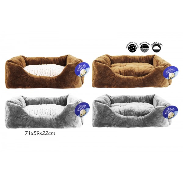 Sweet Dreams SQUARE PET BED LARGE 71X59X22