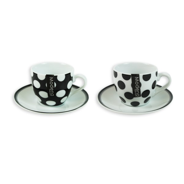 ESPRESSO CUP AND SAUCER 90ml COUPE SHAPE