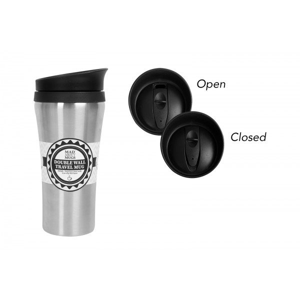 Double Wall Stainless Steel Travel Mug 400ml