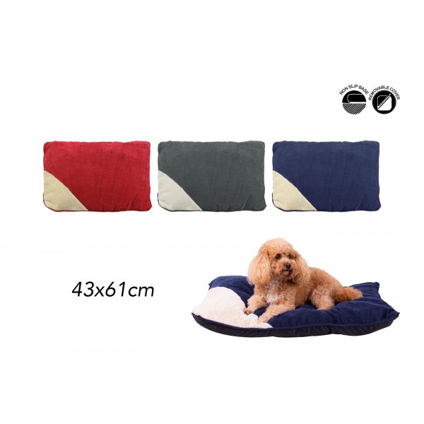 Sweet Dreams CORDUROY PET CUSHION SMALL 3 ASSORTED COLOURS