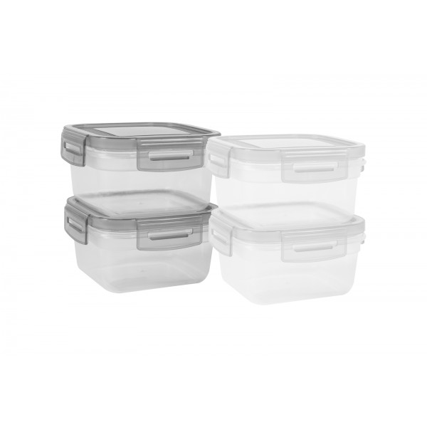 CookHouse Square Clip Lock Containers 0.2l 2 Pack