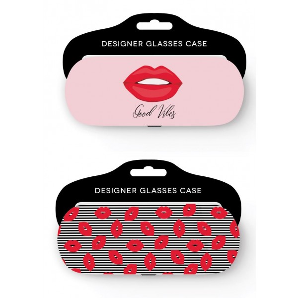 Glasses Case Two Assorted Lip Designs