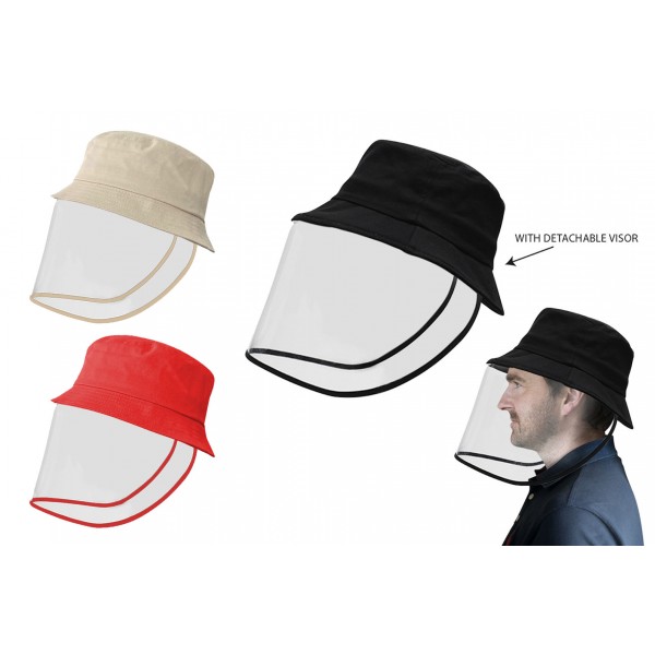 RSW Adult Hat With Detachable Face Visor
