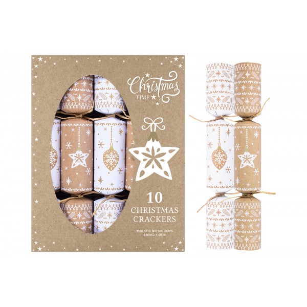 RSW Christmas 10 X 12" ECO BAUBLE & STAR CRACKERS