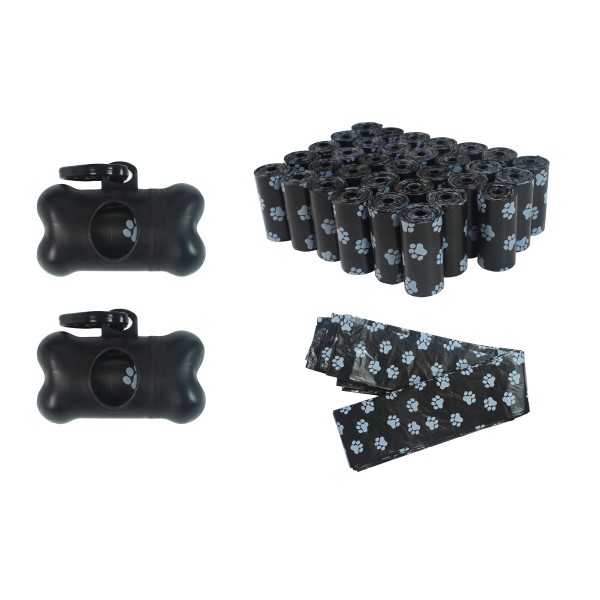 680 CLEANUP BAGS W2 HOLDERS BLACK