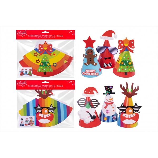 RSW Christmas Christmas Party Hats 3 Pack