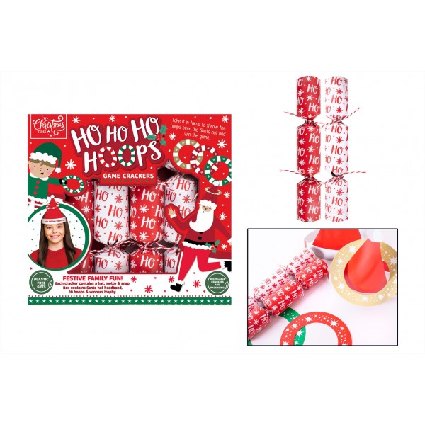 RSW Christmas 6 X 9"  Ho Ho Hoops Game Crackers