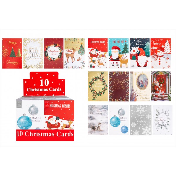 RSW Christmas 10 Cards 24 Packs Asst Cdu