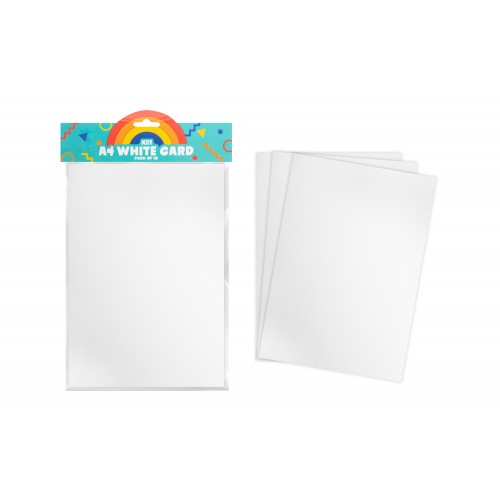 A4 WHITE CRAFT CARD 10 PACK