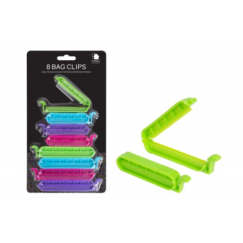 RSW BAG CLIPS 10 PACK 4 ASSORTED COLOURS