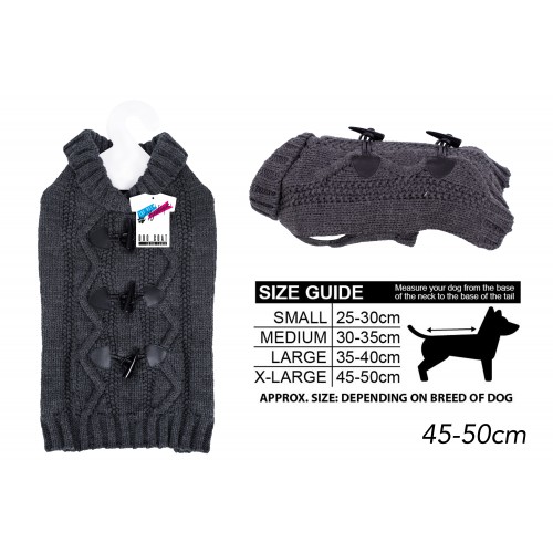 World of pets EXTRA LARGE KNITTED DOG JUMPER