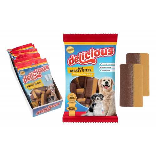 World of pets Duo Meaty Chicken & Beef Bites 200g (with Pdq)