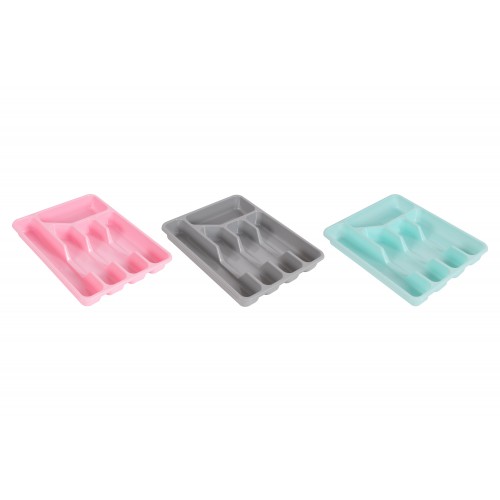 Brights Kitchenware CUTLERY TRAY 33.5X27X4CM 3 ASSORTED COLOURS